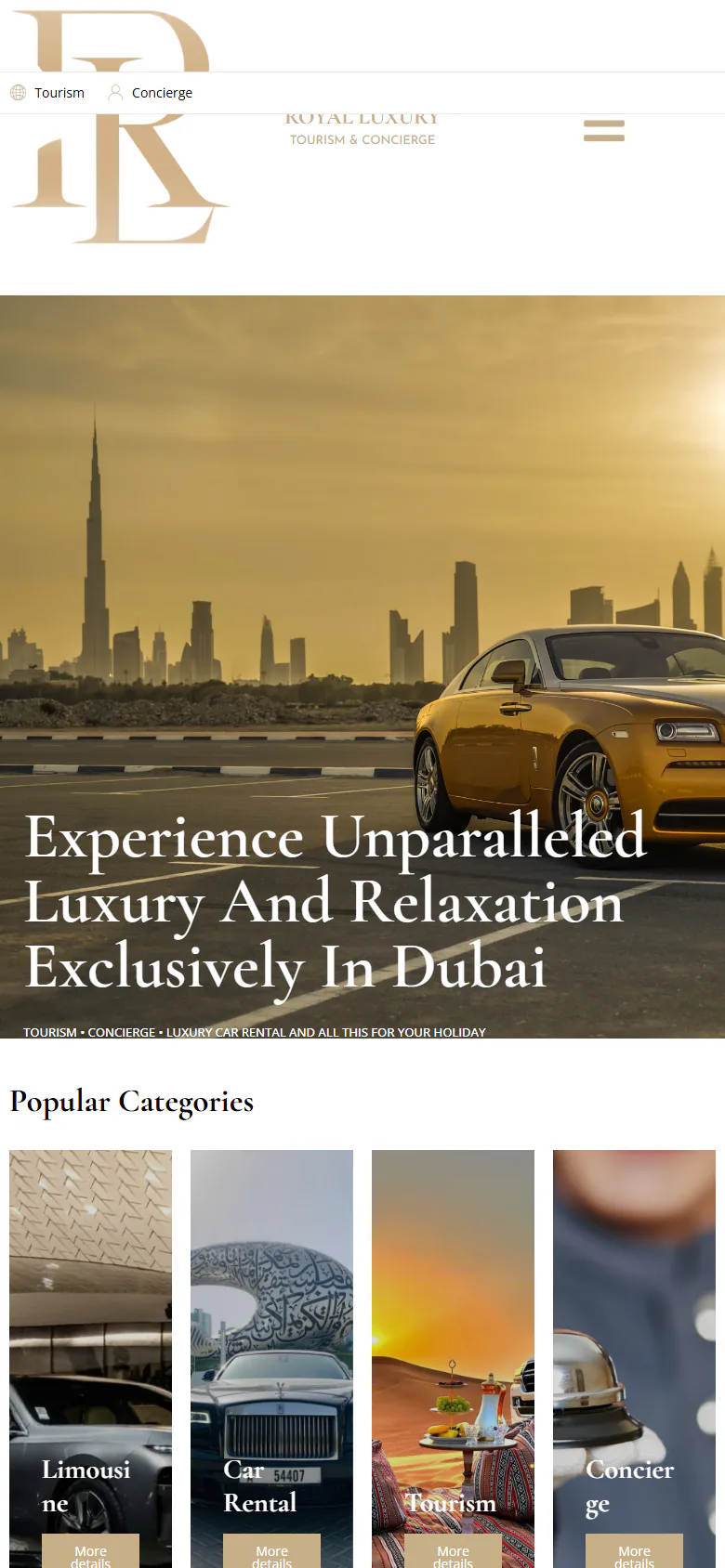 royalluxury.ae — Телефон