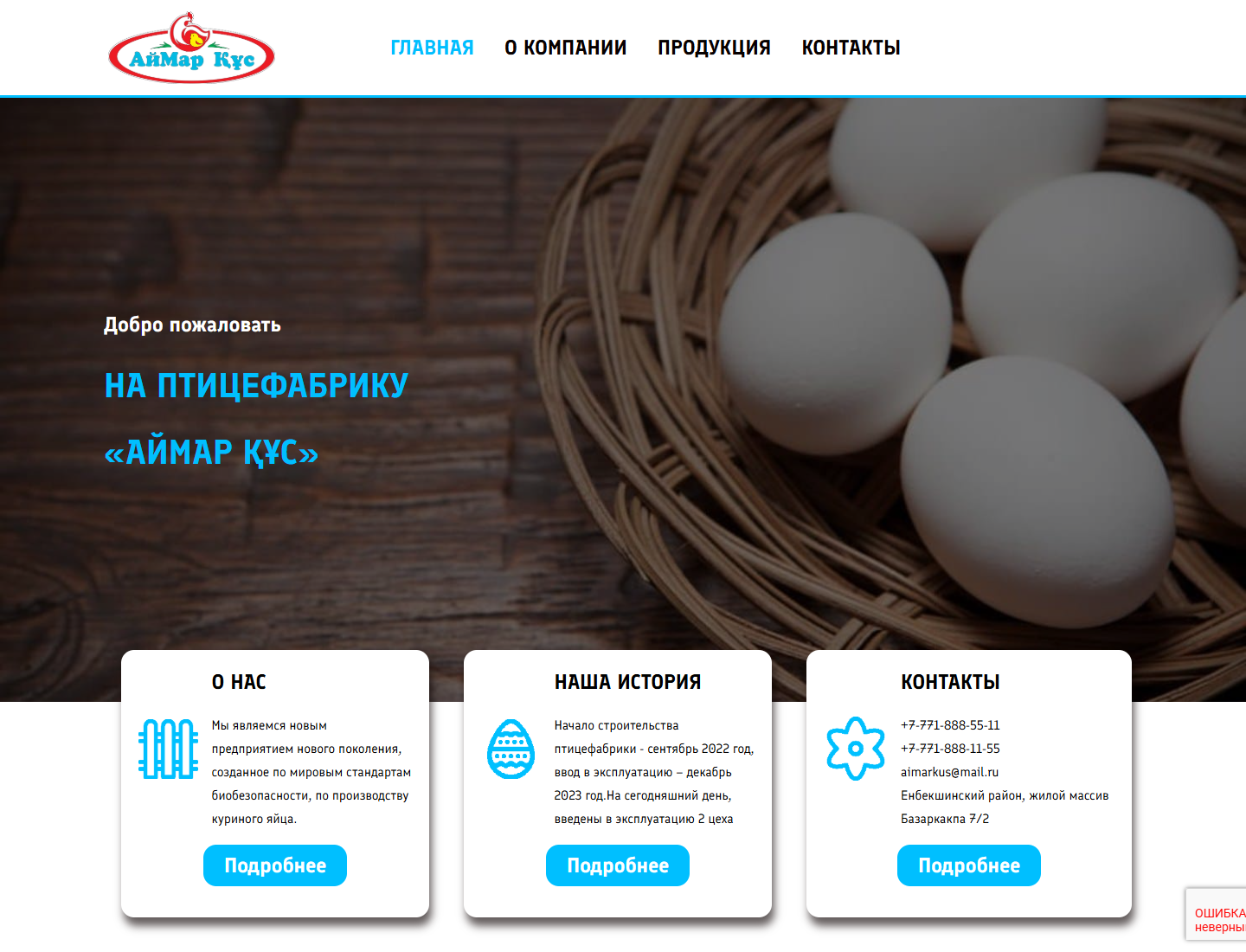 aimarkus.kz — главная страница проекта