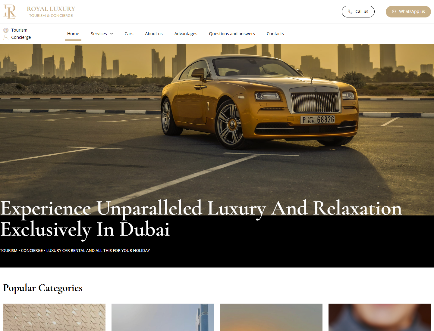 royalluxury.ae — версия для компьютера