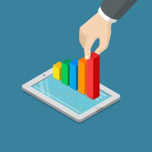 flat-3d-isometric-growing-profit-hand-stretching-bar-graphic-from-tablet-concept_126523-1647